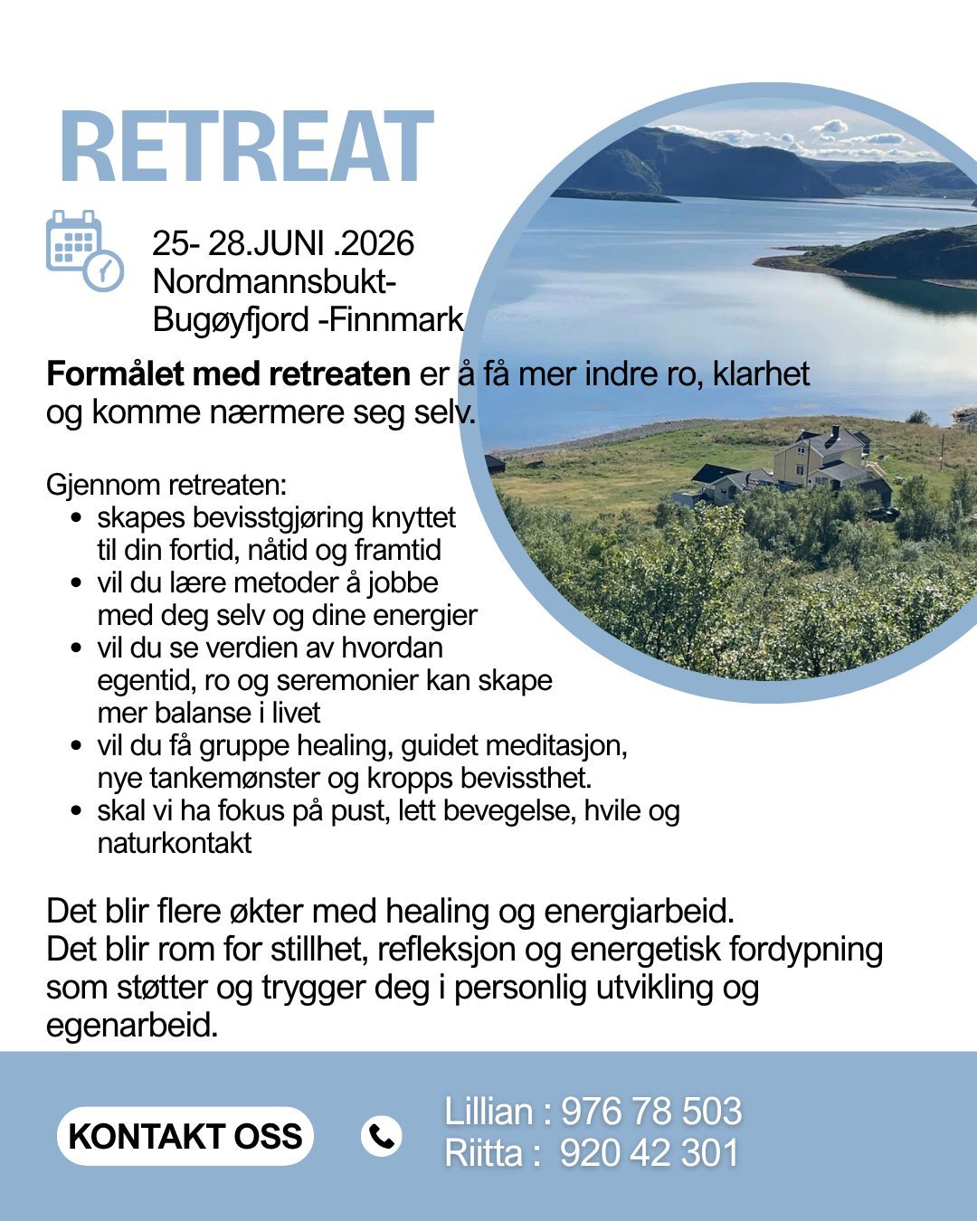 Vakre Nordmannsbukt fra toppen av fjellet. Dette er en perle av et sted. Vi går langs sjøen i lett terreng til hytta